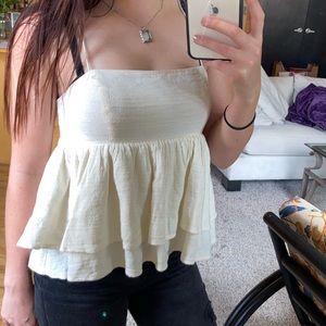 Flowy Cream tank top